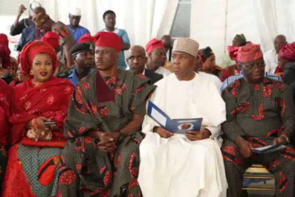 Saraki, Fashola, Others at Fidau Prayers for Former Minister Obanikoro’s Late Mum